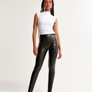 Abercrombie & Fitch vegan leather leggings
